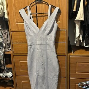 Women's silver Venus double strap dress